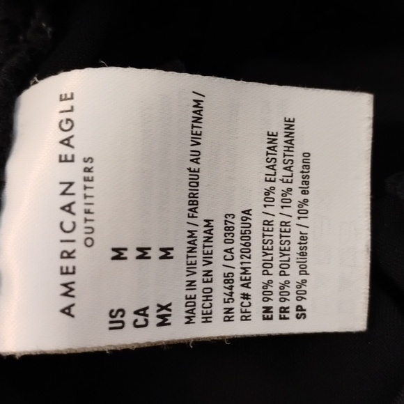 American Eagle Outfitters Textured Black Bike Shorts - Picture 8 of 9